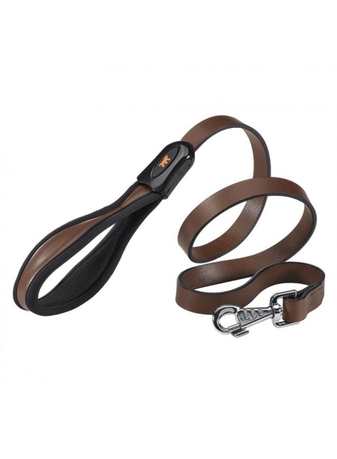 Ferplast Giotto G Leather Dog Leads Brown Color - 25mm x L 120cm