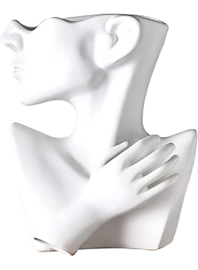 The Bros Flower Pot, Head Vase Face Planter Resin Small Plant Pot, Indoor Succulent Planter, Artwork for Home Office Decor Gift Idea - Image 1