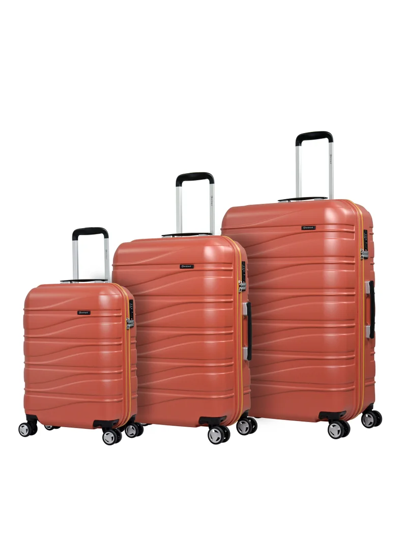 إيمينينت Makrolon Polycarbonate Lightweight Glamorous Hard Case Luggage with 4 Quiet Double Spinner Wheels and TSA Approved Lock KJ95