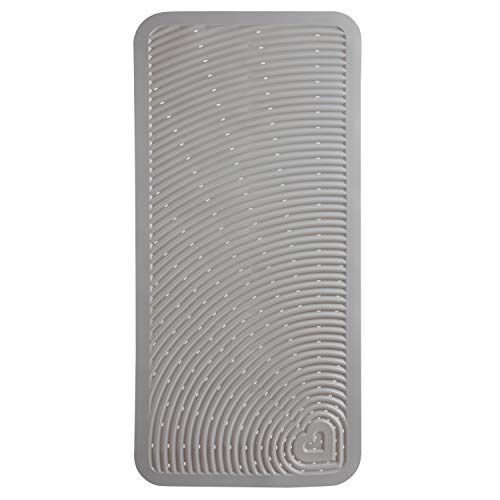 Munchkin Soft Spot Baby Bath Mat for Tub, Cushioned Bathtub Mat for Toddlers and Kids, 36"x17", Grey - Image 1