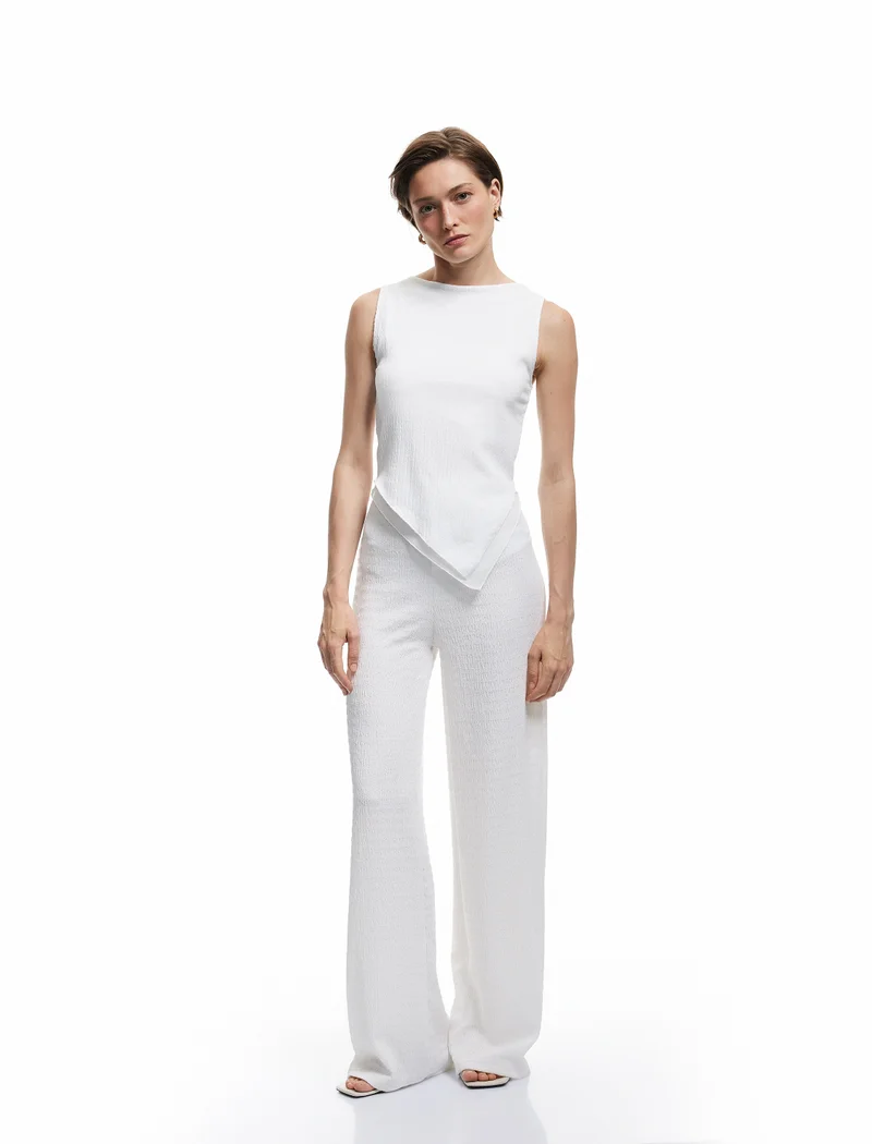 كوتون Wide-Leg Trousers
