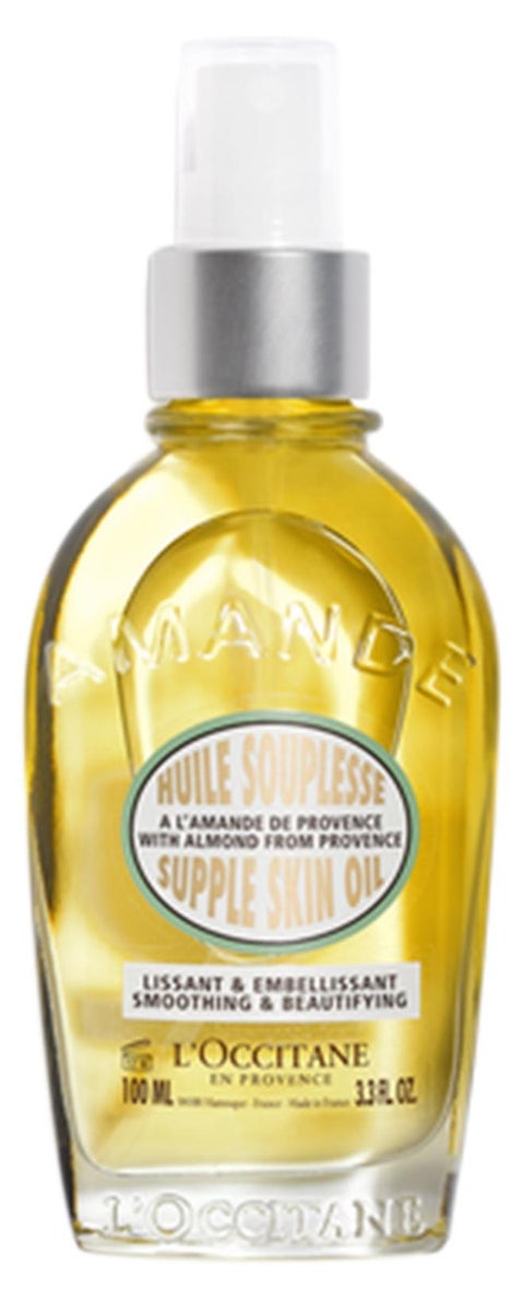 Almond Supple Skin Oil 100ml, 50% Pure Almond Oil for Deep Hydration And Glow, Vegan, Fast-Absorbing Body Oil, Luxury Clean Beauty Skincare for Soft, Supple Skin