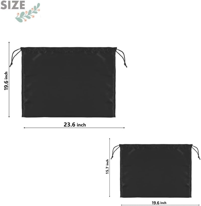2 Pack Dust Bags for Handbags Silk Dust Cover Bag for Handbags Purses Shoes, Dustproof Drawstring Bag Travel Storage Pouch - Image 3