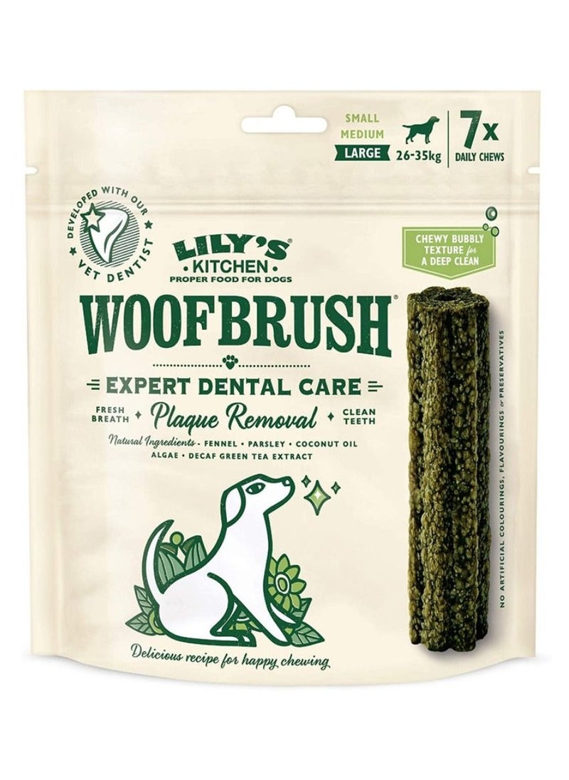 Lily's Kitchen Woofbrush Dental Chew for Large 26-35kg Dogs Pack of 7  - Image 1
