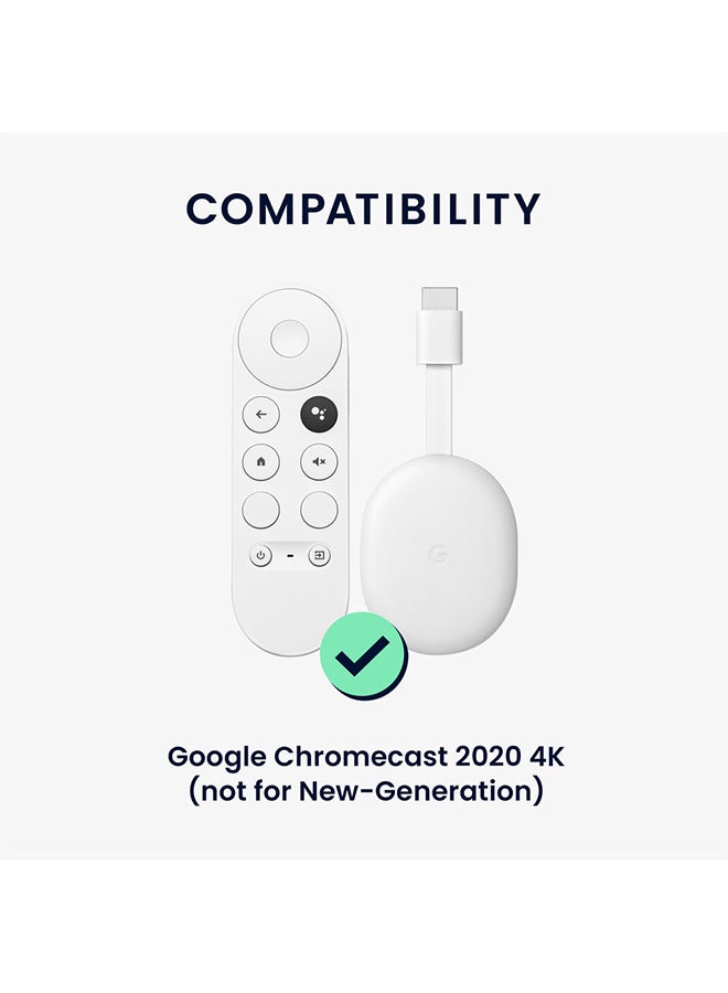 O Ozone Silicone Remote Cover Set Compatible with Google Chromecast 2020 4K, Anti-Slip Shockproof TV Set Top Box Sleeve Cover (Red) - Image 2