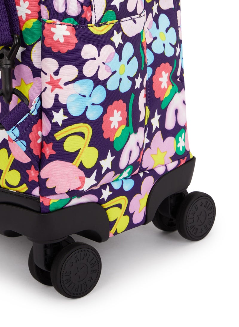 kipling New Zea Kids' Large Wheeled Backpack with Laptop Protection Fairy Flower - Image 5