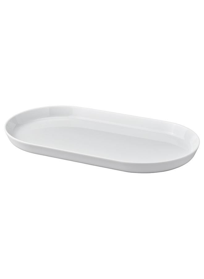 erorex Serving Plate, White, 36X20 Cm - Image 1