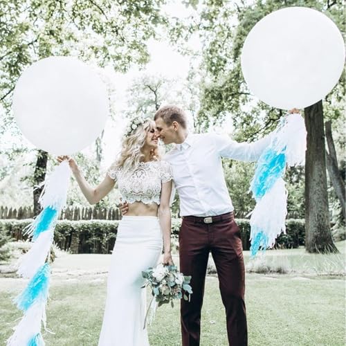 kockuu 15pcs Latex Big Balloons 24 Inch White Large Balloon Giant Heavy Duty Balloon for Wedding Baby Shower Birthday Party New Year's Day Decorations - Image 5