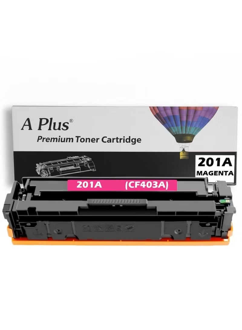 APlus 201A Compatible Toner CF403A Magenta for Color LaserJet Pro M252dw, M252n, MFP M277n, M277dw, M277c6, M274n - Image 1