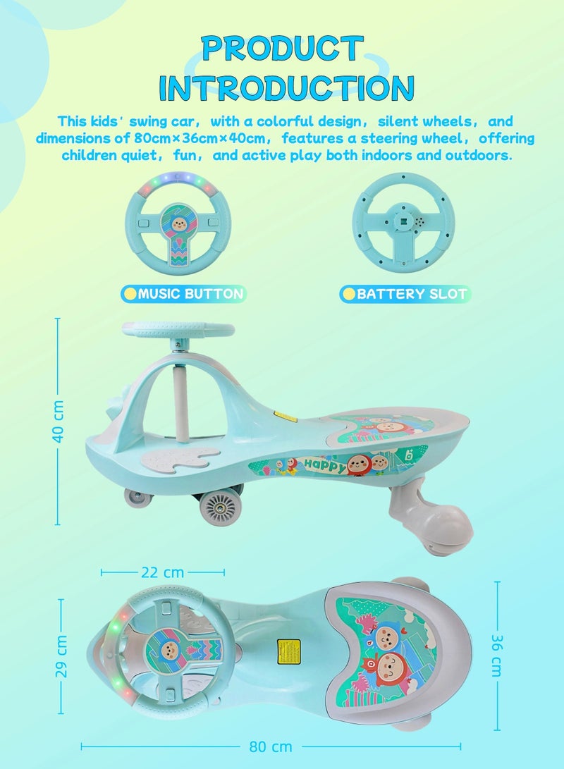إيزي فيتشور سيارة إيزي فيوتشر المتأرجحة للأطفال الصغار مع موسيقى | لعبة ركوب ممتعة للأولاد والبنات - Image 2