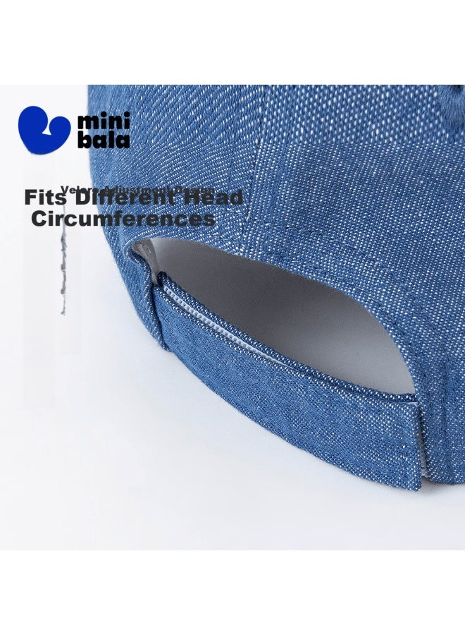 Minibala Kids Baseball Cap Uni Baby Spring Autumn Winter Sun Hat Denim Duckbill Cap Versatile New Arrival - Image 1