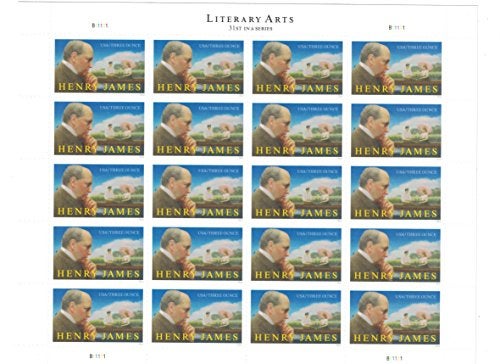 USPS Henry James (Sheet of 20) Three Ounce (3 oz) Literary Arts 31st in a Series, British Writer, First-Class Mail Forever Postage Stamps Scott #5105 - Image 2
