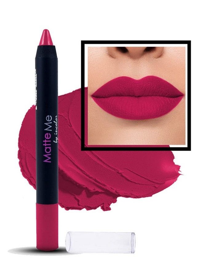 INCOLOR - Matte Me Crayon Lipstick Long Lasting Waterproof And Smooth Texture Pencil Lipstick For Girl & Women 2.3G Shade No.2 - Image 1