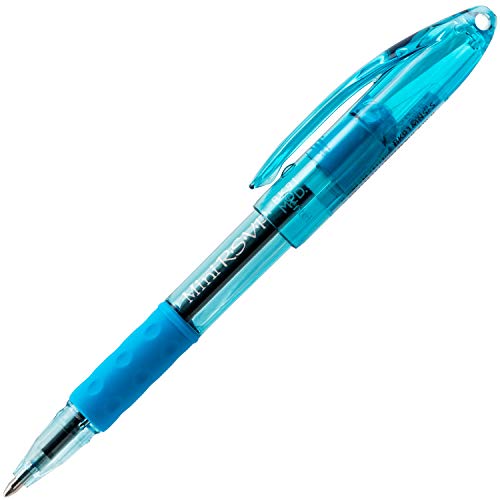 Pentel RSVP Mini Ballpoint Pen, (1.0mm) Medium Line, Sky Blue Ink, 12 pack (BK91MNS-S) - Image 3