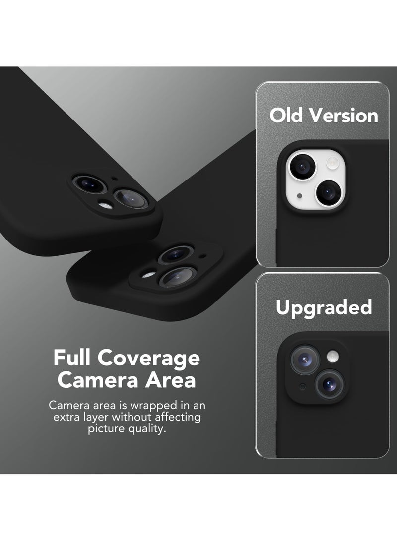 SUYDANBOX iPhone 14 Case, Compatible with MagSafe, [Full Camera Protection][Screen Protector] Silicone Shockproof Protective Phone Case for iPhone 14 6.1 inch Black - Image 4