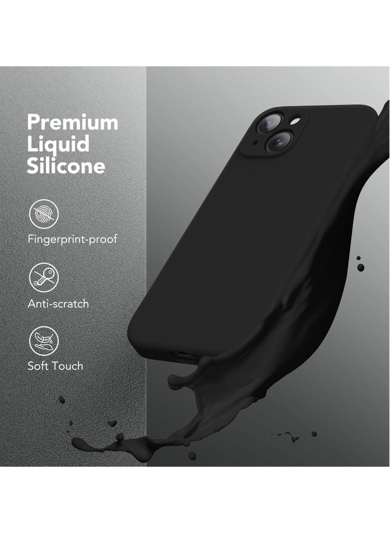 SUYDANBOX iPhone 14 Case, Compatible with MagSafe, [Full Camera Protection][Screen Protector] Silicone Shockproof Protective Phone Case for iPhone 14 6.1 inch Black - Image 5