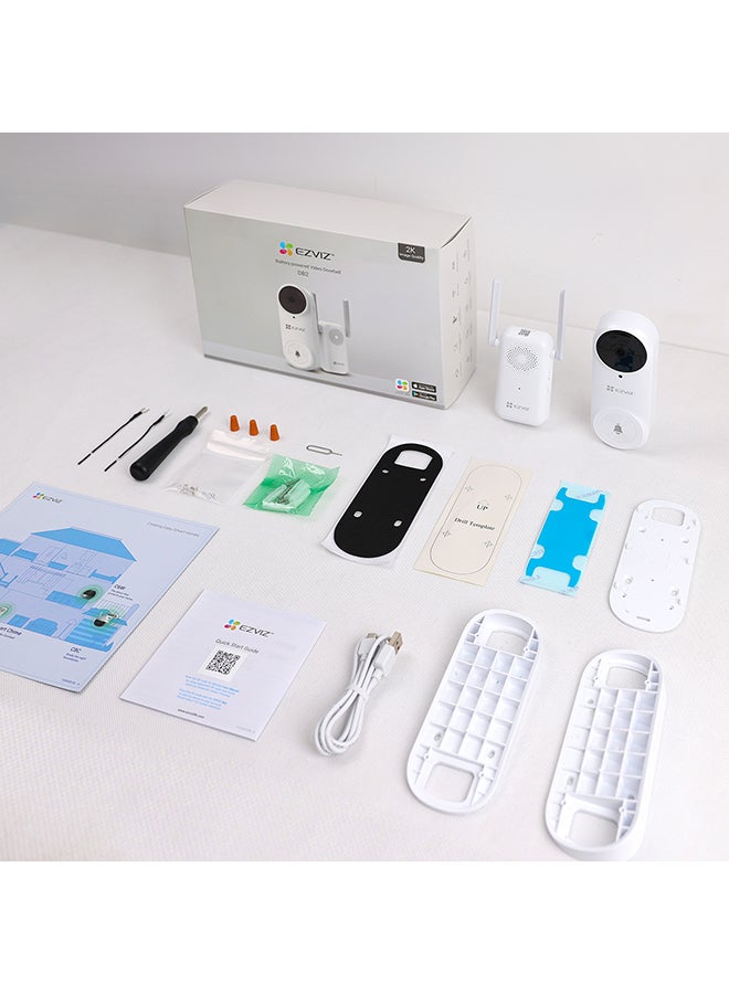 EZVIZ DB2 Battery-Powered Video Doorbell Kit - Image 3