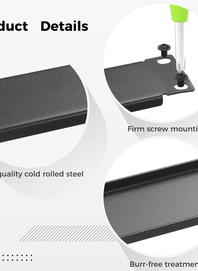 5 Pack 1U Black Metal Rack Mount Filler Panels for 19-Inch Server & Network Cabinets - Perfect for Enhancing Rack Aesthetics - Image 4