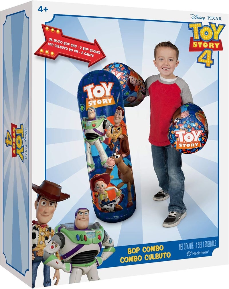 Hedstrom Toy Story 4 Bop Bag Inflatable Punching Bag & Gloves Set, 36 Inch - Image 2