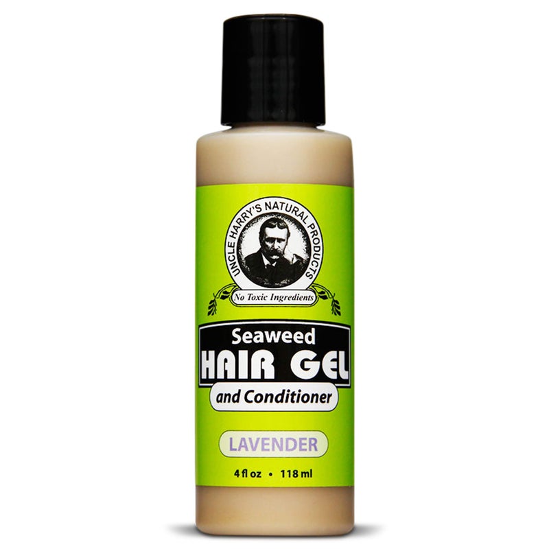Uncle Harry's Lavender Seaweed Hair Gel & Volumizing Conditioner | 2 in 1 Natural Styling Gel & Hair Moisturizer for Dry Hair Damaged | 100% Pure Hair Care Products for Women & Hair Gel for Men - Image 1