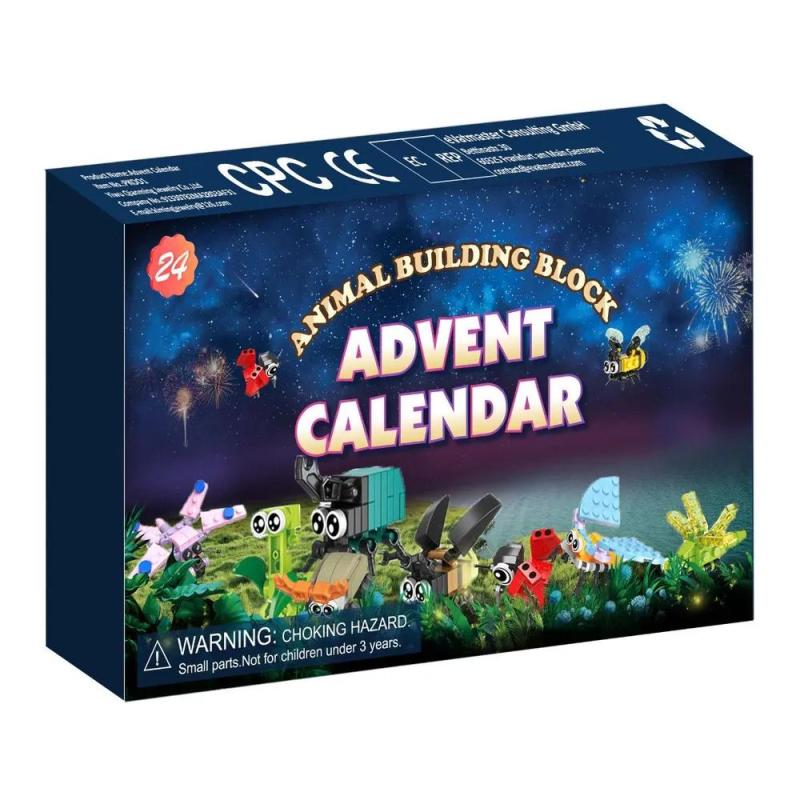 Advent Calendar: 23*37.5 Cm Colorful Pieces - Creative Play Construction Set for Kids Family Holiday Countdown Activities - Image 4