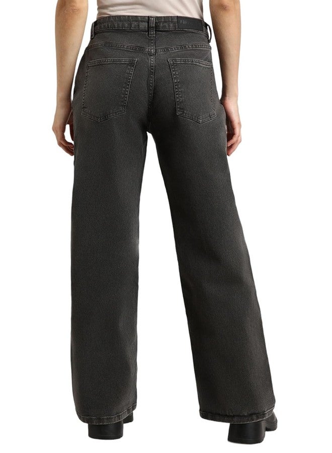 Forever 21 Women's Straight Jeans (FWA23JDNH0006_Black - Image 3
