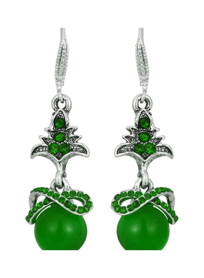 اليشمك أقراط صغيرة بتصميم فني مصنوعة من الفضة عيار 925 على شكل شجرة صغيرة ومرصعة بحجر الراين - Image 1