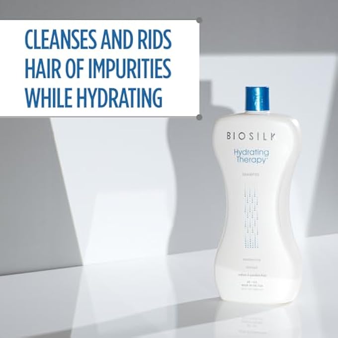 BIOSILK HYDRATING SHAMPOO, REPLENISHES HAIR MOISTURE FOR STRONG, SMOOTH HAIR, SULFATE, PARABEN, & CRUELTY-FREE, 34 OZ - Image 2
