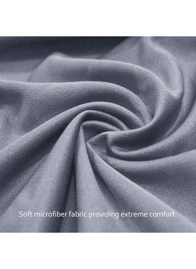 Biloban - Biloban Pack and Play Sheets Fitted, 2 Pack Pack and Play Sheet Fits for Graco Pack n Play Mattress, Neutral Playard Sheets for Baby Boys and Girl, Grey, 38”X 26” - Image 1