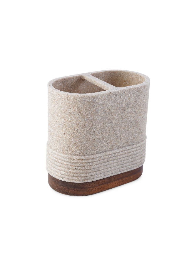 Pan Home Viviette Toothbrush Holder 10.5X6.5X10Cm - Beige - Image 5