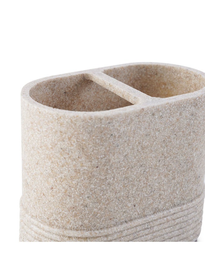 Pan Home Viviette Toothbrush Holder 10.5X6.5X10Cm - Beige - Image 3