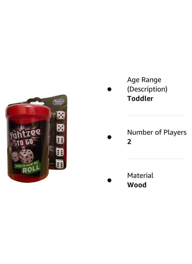 HASBRO - GAMING - Hasbro Yahtzee to Go Travel Game 2014 Gaming - Image 1