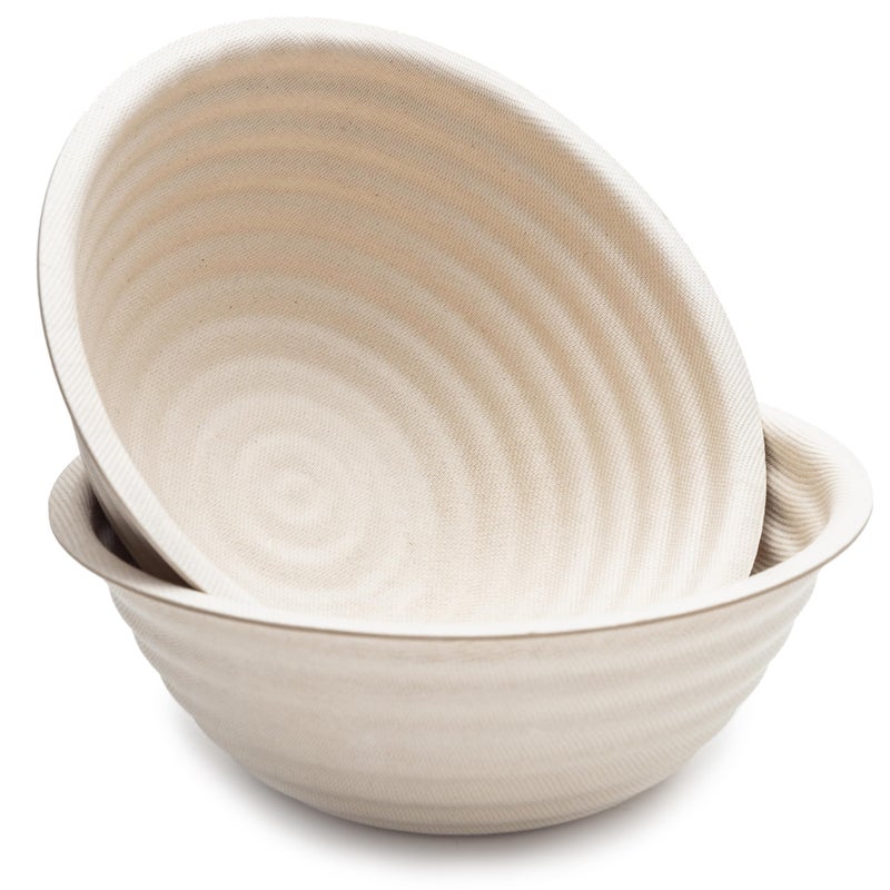 Brod & Taylor Brod Taylor Banneton Boule 85 Proofing Basket for Sourdough Artisan Bread Baking Stackable Made From Bamboo Sugarcane Pulp 2Pack - Image 2
