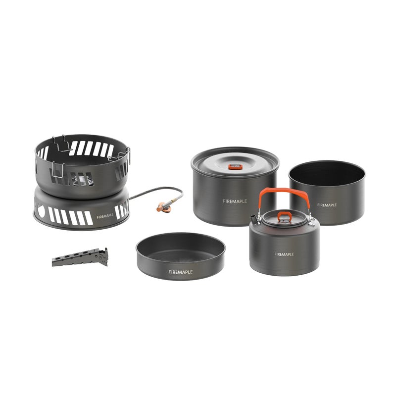 Fire Maple Versatile Outdoor Cooking Set Gas Stove Aluminum Compact Durable Camping Cookware Kit