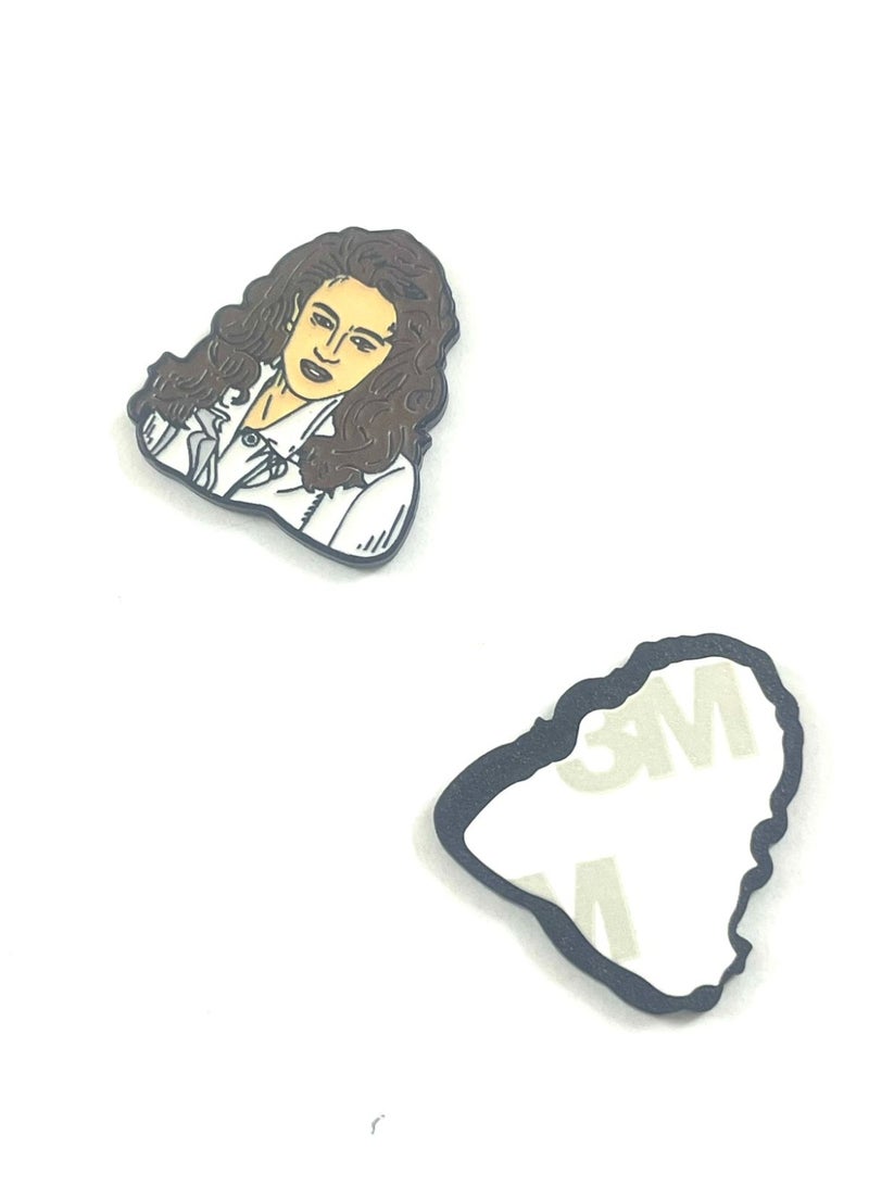Smart girl Shape Metal Sticker for Mobile or Any Smooth Surface  - Image 2