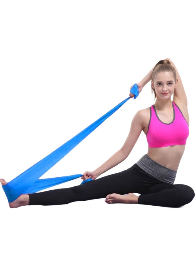 Dweck Elastic Resistance Band For Yoga, Fitness, Strength Training, Stretching, Men And Women, Blue-Green, 28 Pounds - Image 1