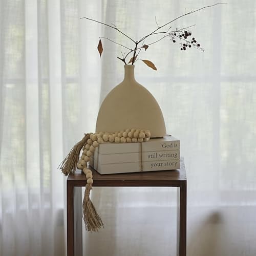 RUIRUICO Decorative Books for Home Decor, Wooden Faux Book for Decoration, Farmhouse Stacked Display Books (God is still writing your story) - Image 2