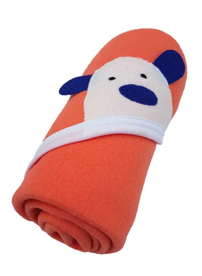 NAMAN Baby Blankets New Born Combo of All Season Hooded Wrappers Cum Towel for Baby Boys and Baby Girls NM-4200-ORANGE - Image 1