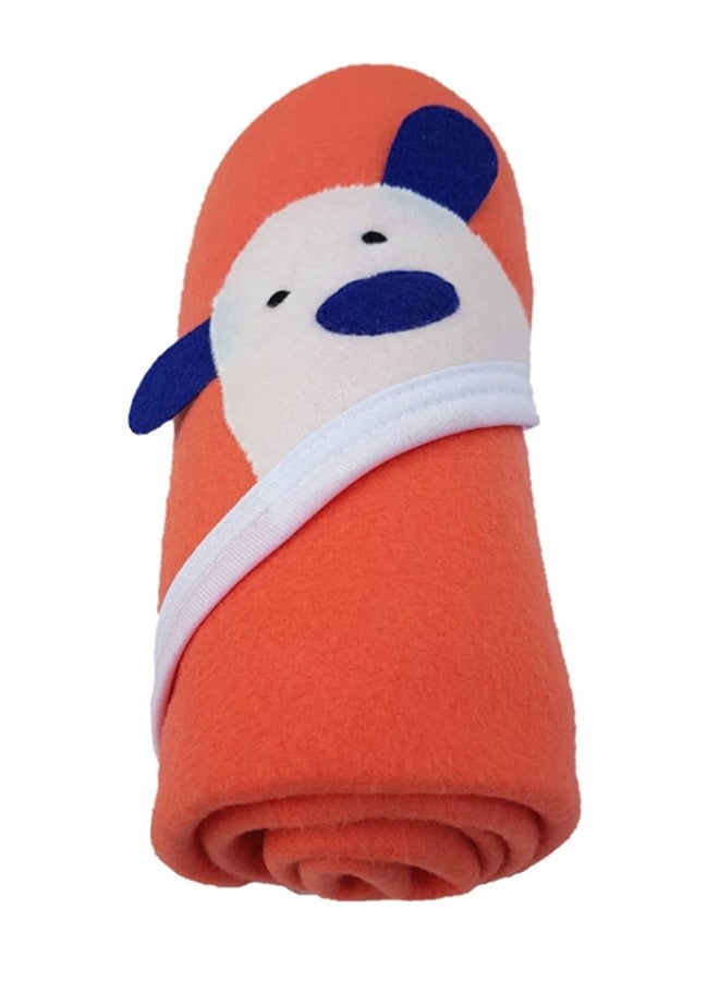 NAMAN Baby Blankets New Born Combo of All Season Hooded Wrappers Cum Towel for Baby Boys and Baby Girls NM-4200-ORANGE - Image 2