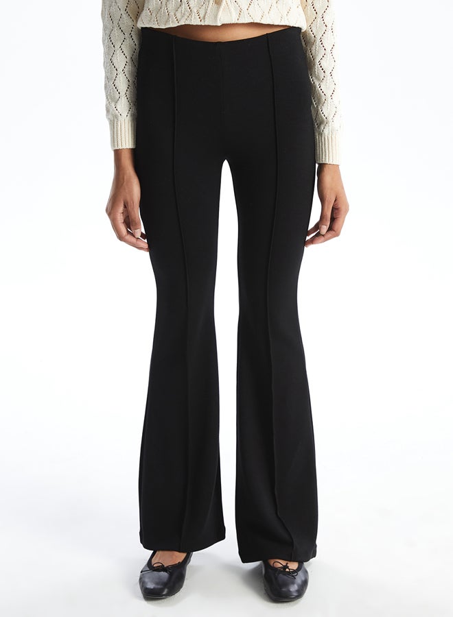 LC WAIKIKI Extra Slim Fit Flared Women's Trousers - Image 2