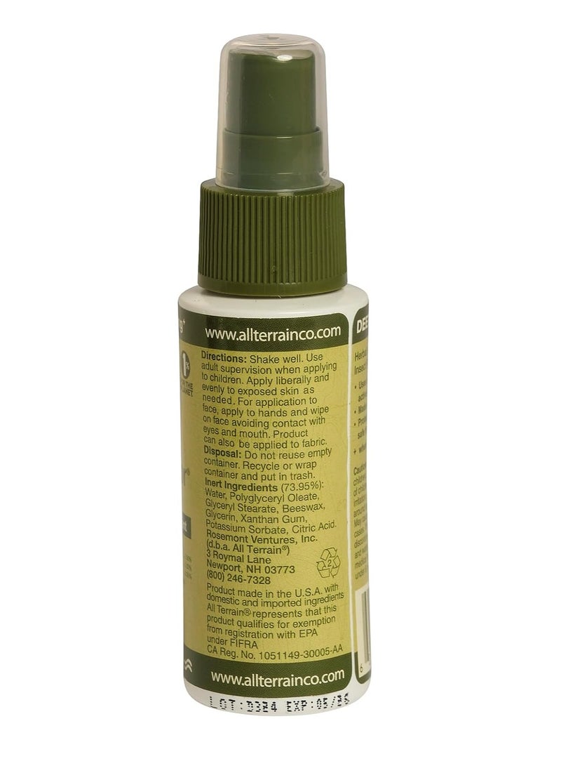 All Terrain Herbal Armor Natural Insect Repellent DEET-Free Pump Spray 2 oz 59ml - Image 2