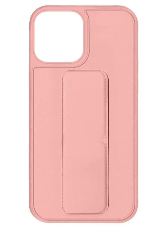 Zolo Finger Grip Holder and Standing Cover with Car Magnetic Multi function Shockproof Protective Case Cover For iPhone 14 Pro Pink - Image 2