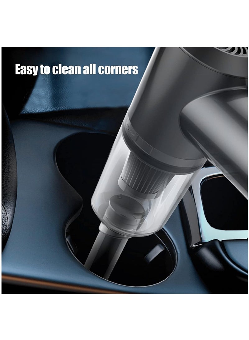 ELTRAZONE Handheld Vacuum Cleaner, Mini Cordless Vacuum Cleaner with Transparent Storage for Home Office Hair Salon, Rechargeable Lightweight Portable Vacuum Cleaner - Image 3