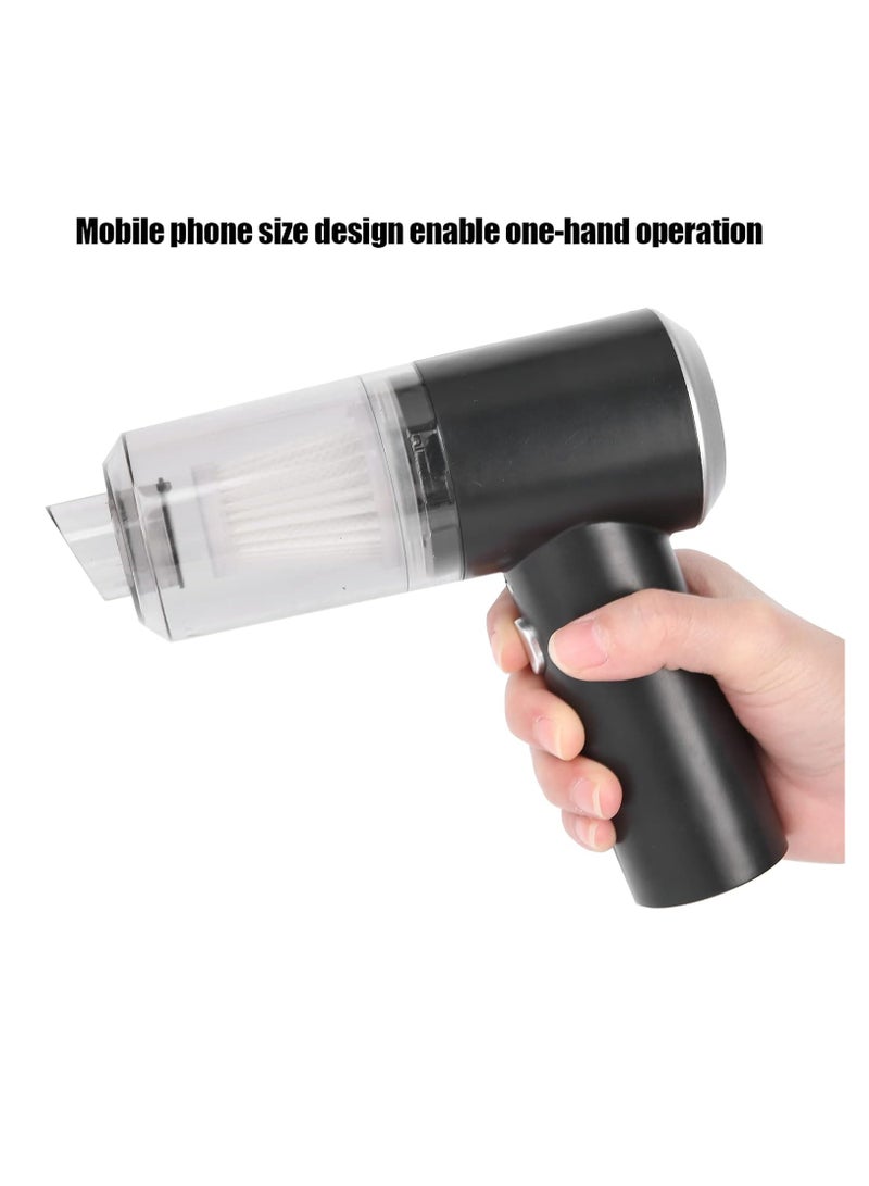 ELTRAZONE Handheld Vacuum Cleaner, Mini Cordless Vacuum Cleaner with Transparent Storage for Home Office Hair Salon, Rechargeable Lightweight Portable Vacuum Cleaner - Image 2