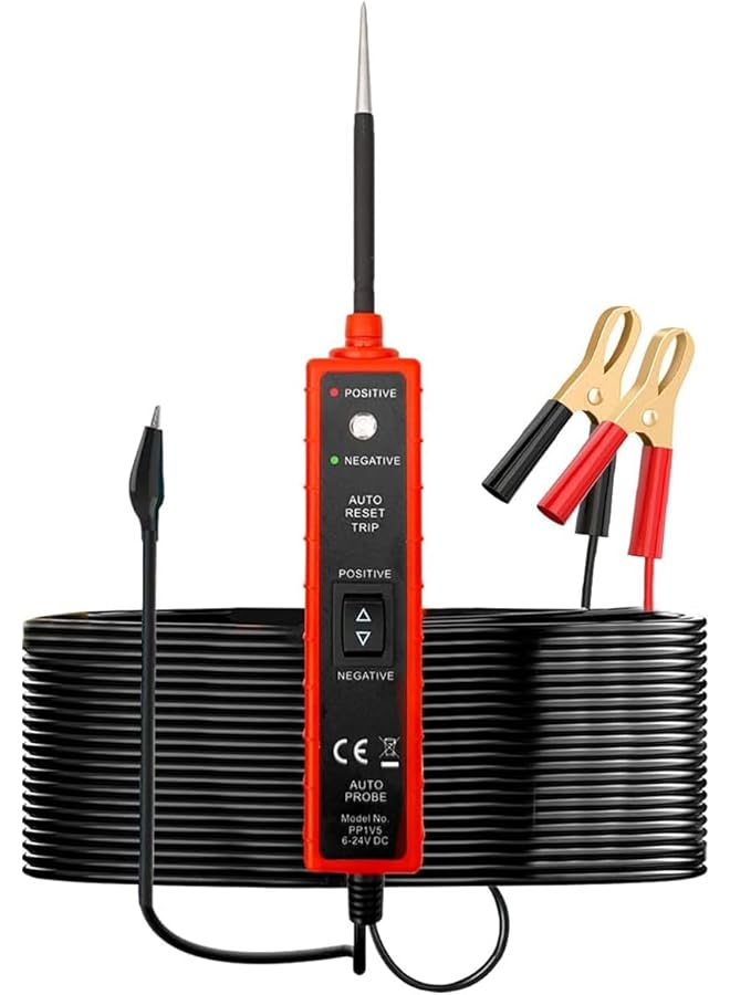 Excefore Automotive Circuit Tester, Test Light Automotive With 4M Test Lead, 6V 12V 24V Dc Led Light Tester Fuse Tester, Circuit Tester Auto 12V Electrical System Tools For Car Truck Marine Motorcycle Suv Boat - Image 1