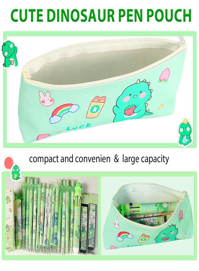 Daphilly Dinosaur School Supplies,Includes Erasers,Mechanical Pencils,Lead Refills,Pens,Stickers,Sticky Notes,Ballpoint Pens,Pencil Holder,for Office School Supplies - Image 4