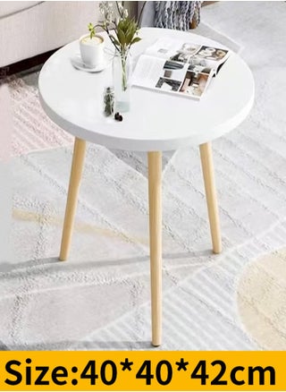 Coffee Table Round, Home Modern Simple Small Round Side Table, Creative Corner Table in Balcony Living Room, 40x40x42cm Afternoon Tea Small Table(White) - pzsku/Z48A2A80D4E69FD8C0F23Z/45/1745404677/f348dc6c-6b30-472f-ba86-6e25fd1efa33