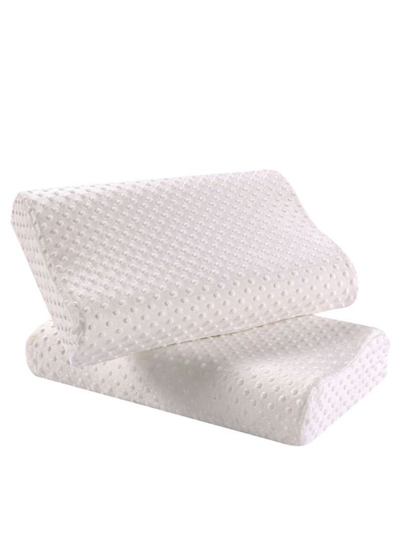 Memory Foam Pillow (large) Ergonomic Contour Pillow For Neck Support/Pain Relief - Image 1