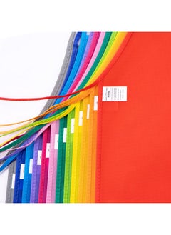 Pllieay 24 Pieces 12 Colors Kids Art Smocks Non Woven Artist Fabric Aprons For Children 3 7 For Kitchen Classroom Community Event Crafts And Art Painting Activity  - Image 3