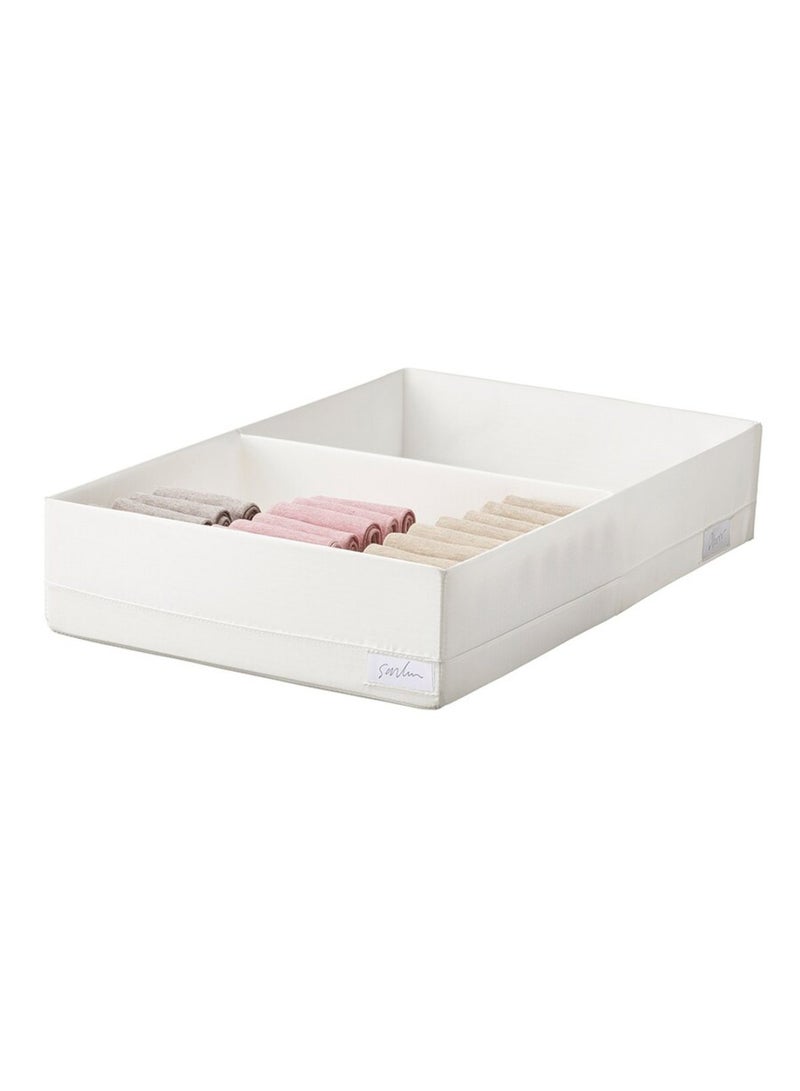 Pan Home Ease 2-compartment Foldable Storage Box 34x51x10cm - White - Image 2
